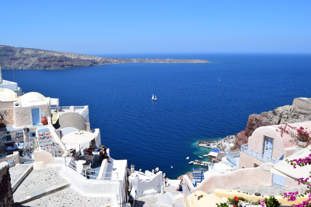A beautiful view over the sea is a great way to see Greece, but make sure you know the island hopping travel requirements